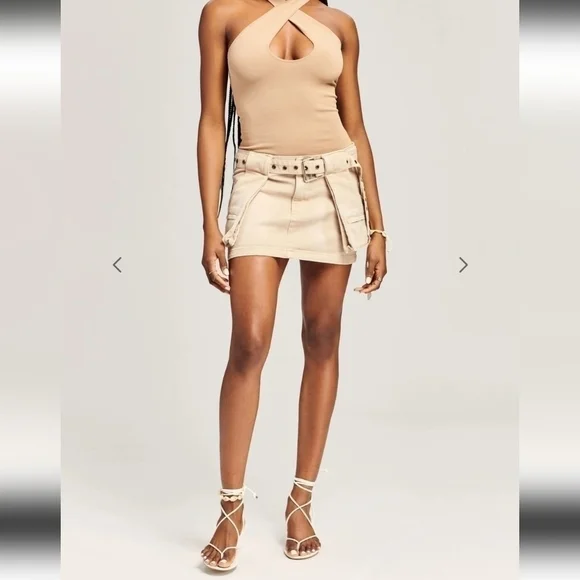 SER.O.YA Lia Skirt Sand Dune NWT - Picture 7 of 14